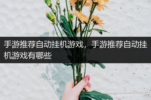 手游推荐自动挂机游戏，手游推荐自动挂机游戏有哪些