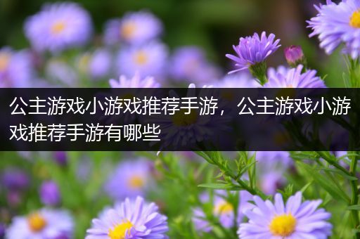 公主游戏小游戏推荐手游，公主游戏小游戏推荐手游有哪些