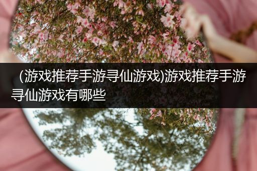 （游戏推荐手游寻仙游戏)游戏推荐手游寻仙游戏有哪些