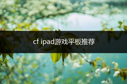 cf ipad游戏平板推荐