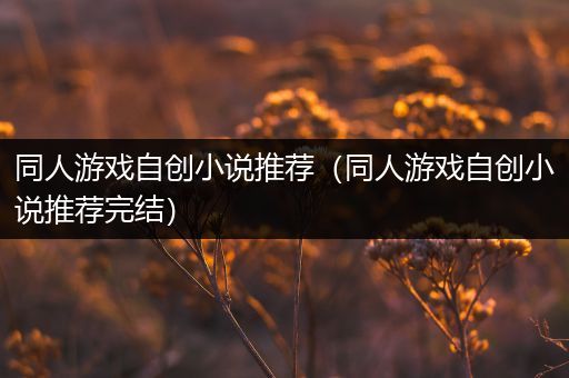 同人游戏自创小说推荐（同人游戏自创小说推荐完结）