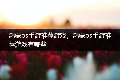 鸿蒙os手游推荐游戏，鸿蒙os手游推荐游戏有哪些