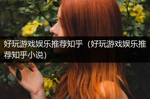 好玩游戏娱乐推荐知乎（好玩游戏娱乐推荐知乎小说）