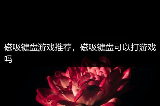 磁吸键盘游戏推荐，磁吸键盘可以打游戏吗