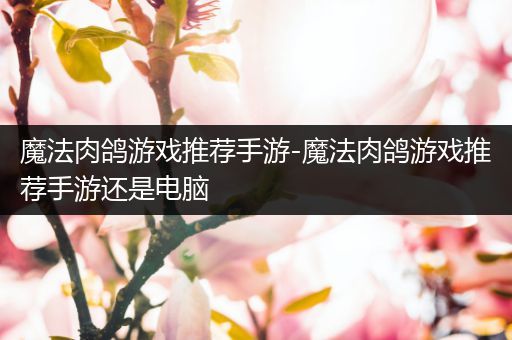 魔法肉鸽游戏推荐手游-魔法肉鸽游戏推荐手游还是电脑