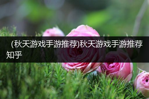 （秋天游戏手游推荐)秋天游戏手游推荐知乎