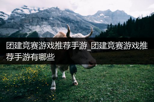 团建竞赛游戏推荐手游_团建竞赛游戏推荐手游有哪些