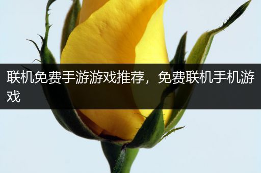 联机免费手游游戏推荐，免费联机手机游戏