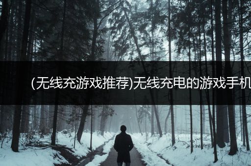 （无线充游戏推荐)无线充电的游戏手机