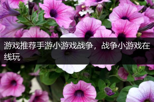 游戏推荐手游小游戏战争，战争小游戏在线玩