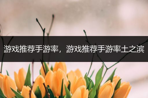 游戏推荐手游率，游戏推荐手游率土之滨