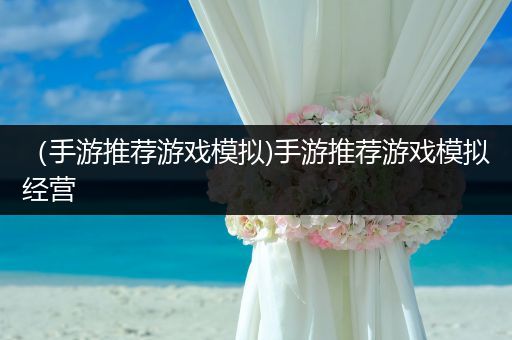 （手游推荐游戏模拟)手游推荐游戏模拟经营