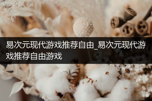 易次元现代游戏推荐自由_易次元现代游戏推荐自由游戏