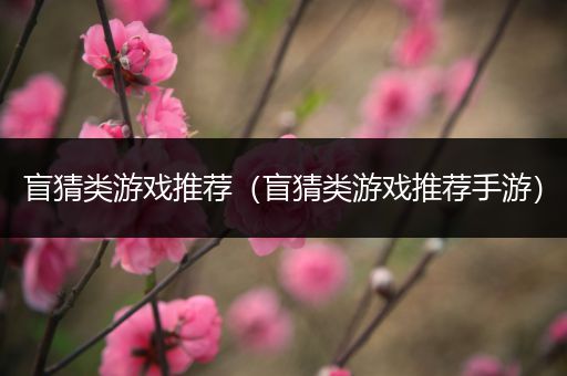 盲猜类游戏推荐（盲猜类游戏推荐手游）