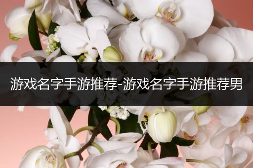 游戏名字手游推荐-游戏名字手游推荐男