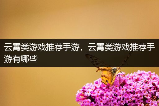 云霄类游戏推荐手游，云霄类游戏推荐手游有哪些