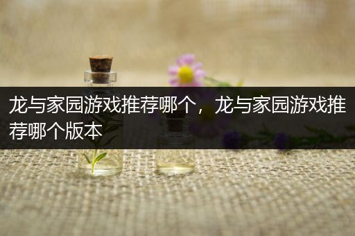 龙与家园游戏推荐哪个，龙与家园游戏推荐哪个版本