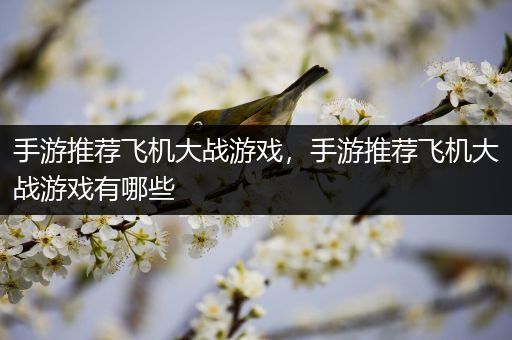 手游推荐飞机大战游戏，手游推荐飞机大战游戏有哪些