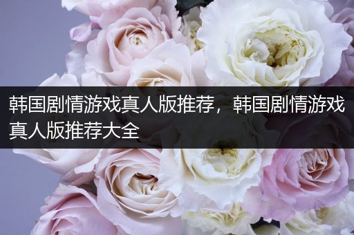 韩国剧情游戏真人版推荐，韩国剧情游戏真人版推荐大全