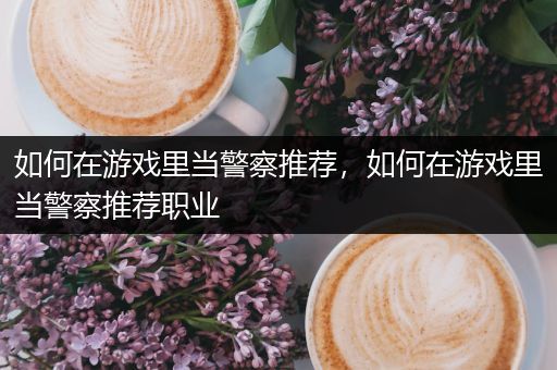 如何在游戏里当警察推荐，如何在游戏里当警察推荐职业