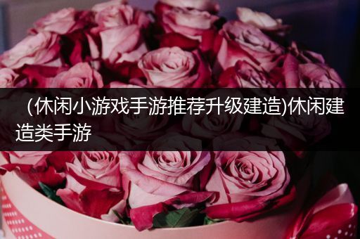 （休闲小游戏手游推荐升级建造)休闲建造类手游
