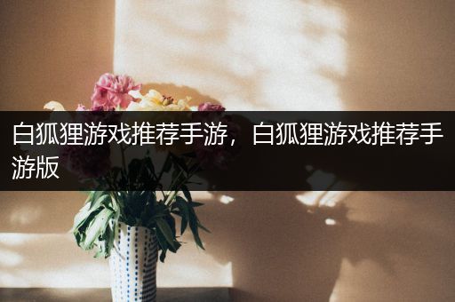 白狐狸游戏推荐手游，白狐狸游戏推荐手游版