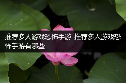 推荐多人游戏恐怖手游-推荐多人游戏恐怖手游有哪些