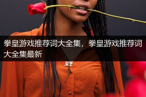 拳皇游戏推荐词大全集，拳皇游戏推荐词大全集最新