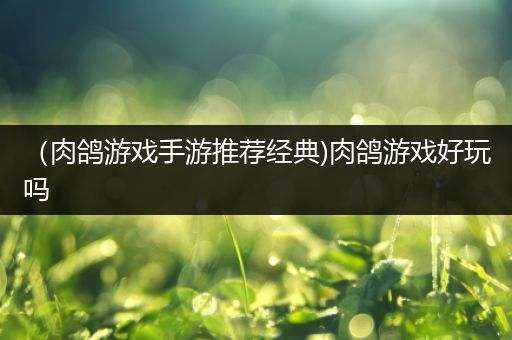 （肉鸽游戏手游推荐经典)肉鸽游戏好玩吗