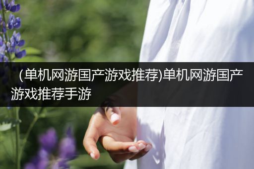 （单机网游国产游戏推荐)单机网游国产游戏推荐手游