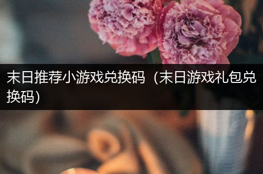 末日推荐小游戏兑换码（末日游戏礼包兑换码）