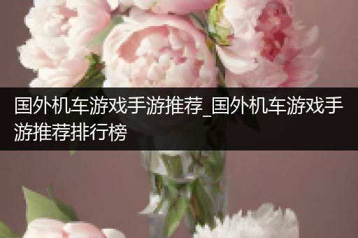 国外机车游戏手游推荐_国外机车游戏手游推荐排行榜