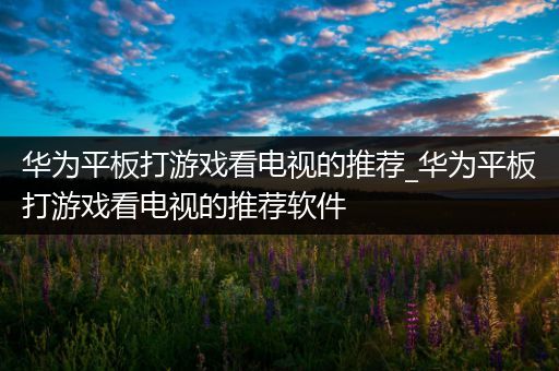 华为平板打游戏看电视的推荐_华为平板打游戏看电视的推荐软件