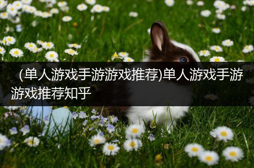 （单人游戏手游游戏推荐)单人游戏手游游戏推荐知乎