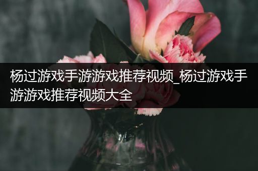 杨过游戏手游游戏推荐视频_杨过游戏手游游戏推荐视频大全