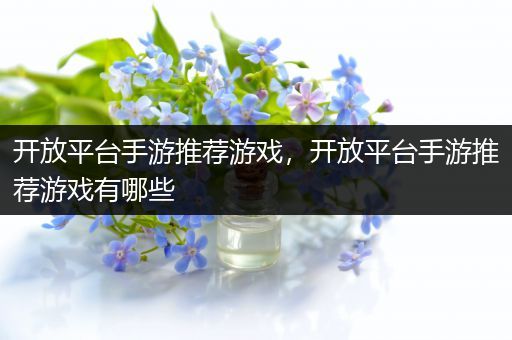 开放平台手游推荐游戏，开放平台手游推荐游戏有哪些