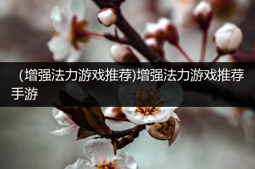 （增强法力游戏推荐)增强法力游戏推荐手游