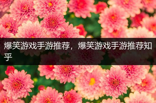 爆笑游戏手游推荐，爆笑游戏手游推荐知乎