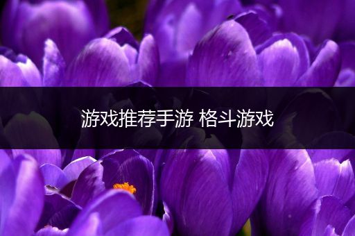 游戏推荐手游 格斗游戏
