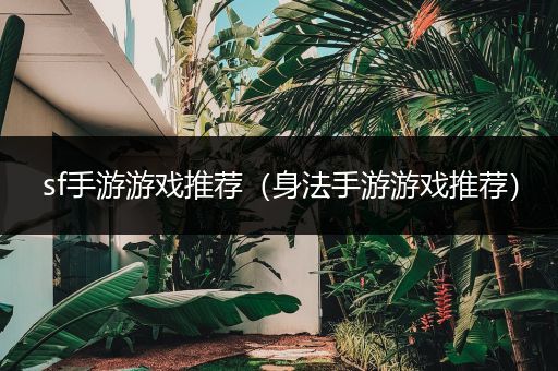 sf手游游戏推荐（身法手游游戏推荐）