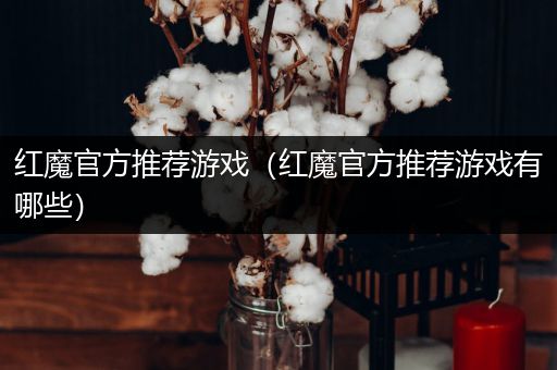 红魔官方推荐游戏（红魔官方推荐游戏有哪些）