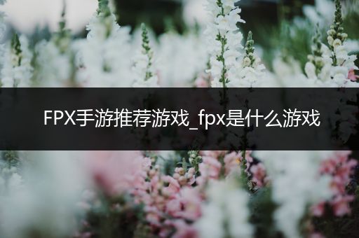 FPX手游推荐游戏_fpx是什么游戏