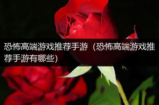 恐怖高端游戏推荐手游（恐怖高端游戏推荐手游有哪些）