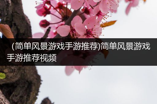（简单风景游戏手游推荐)简单风景游戏手游推荐视频