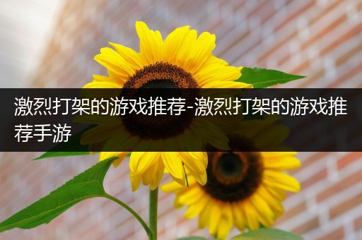 激烈打架的游戏推荐-激烈打架的游戏推荐手游