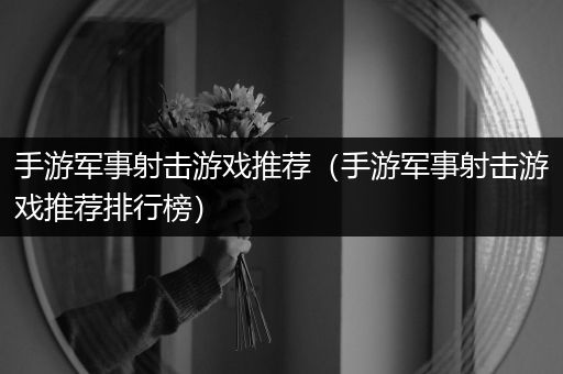 手游军事射击游戏推荐（手游军事射击游戏推荐排行榜）