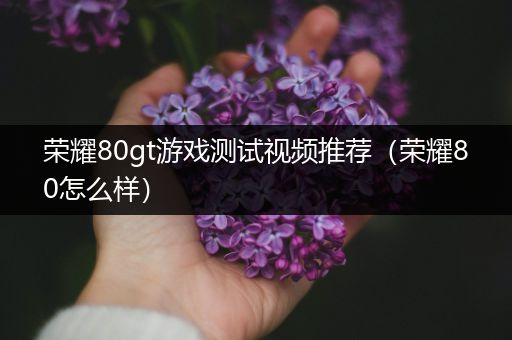 荣耀80gt游戏测试视频推荐（荣耀80怎么样）