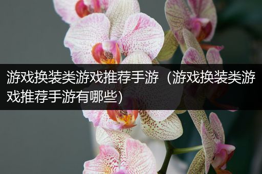 游戏换装类游戏推荐手游（游戏换装类游戏推荐手游有哪些）