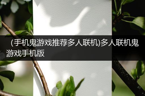 （手机鬼游戏推荐多人联机)多人联机鬼游戏手机版