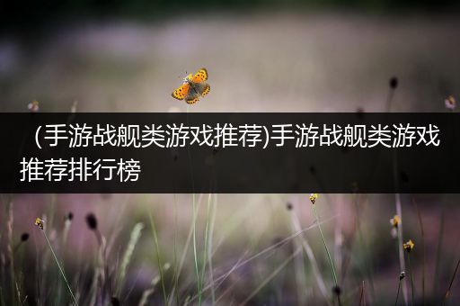 （手游战舰类游戏推荐)手游战舰类游戏推荐排行榜